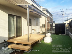 のテラス屋根 ヴェクターテラス F型 テラスタイプ 単体 積雪〜20cm対応 施工例