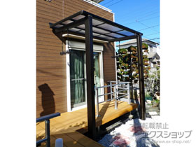 のテラス屋根 レボリューD テラスタイプ 単体 積雪〜20cm対応 施工例