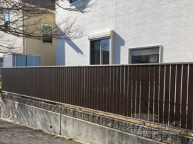 のフェンス・柵 シャトレナ M2型 フリー支柱タイプ 施工例