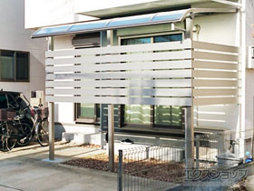 のテラス屋根 ヴェクターテラス R型 テラスタイプ 単体 積雪〜20cm対応 施工例