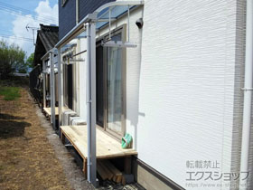 のテラス屋根 スピーネ R型 1500 テラスタイプ 単体 積雪〜50cm対応 施工例
