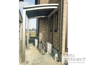 のサイクルポート・駐輪場 ネスカRミニ (ラウンドスタイル) 積雪〜20cm対応 施工例