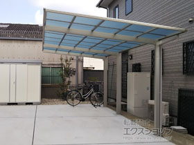 のカーポート エフルージュグラン 延長　積雪〜20cm対応 施工例