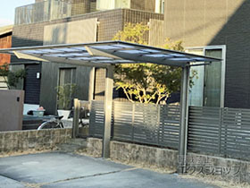 のカーポート フーゴF (フラットスタイル) 積雪〜20cm対応 施工例