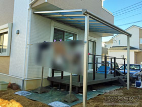 のテラス屋根 ヴェクターテラス F型 テラスタイプ 単体 積雪〜20cm対応 施工例