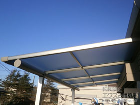 のバルコニー・ベランダ屋根 ヴェクターテラス F型 屋根タイプ 単体 積雪〜20cm対応 施工例