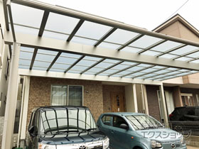 のカーポート エフルージュ トリプル 積雪〜20cm対応 施工例