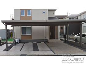 のカーポート テリオスポートIII 1500 3台用 角柱4本柱 積雪〜50cm対応 施工例