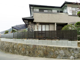 のフェンス・柵 セレビューフェンス R3型 自在柱式 施工例