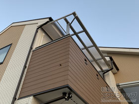 のバルコニー・ベランダ屋根 プレシオステラス F型 屋根タイプ 単体 積雪〜20cm対応 施工例