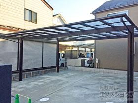 のカーポート エフルージュ ツイン 積雪〜20cm対応 施工例