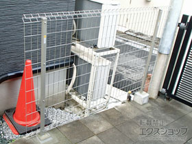 のフェンス・柵 イーネットフェンス1F型 自由柱施工 施工例