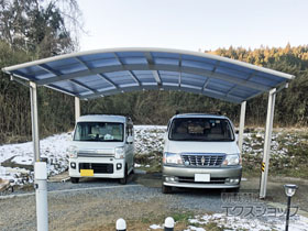 のカーポート レイナツインポートグラン　積雪〜20cm対応 施工例