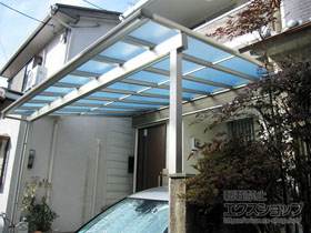 のテラス屋根 ヴェクターテラス F型 テラスタイプ 単体 積雪〜20cm対応 施工例