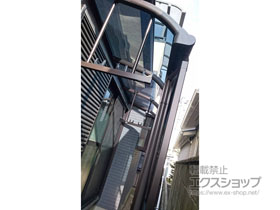 のテラス屋根 プレシオステラス R型 テラスタイプ 単体 積雪〜20cm対応 施工例