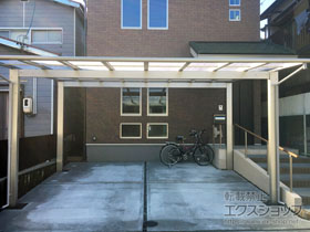 のカーポート エフルージュ ツイン 積雪〜20cm対応 施工例