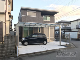 のカーポート エフルージュ ツイン 積雪〜20cm対応 施工例