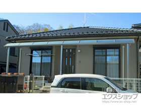 のテラス屋根 スピーネ R型 テラスタイプ 連棟 積雪〜20cm対応 施工例