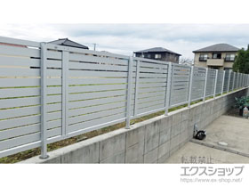 のフェンス・柵 プレスタフェンス7Y型 フリーポールタイプ 施工例