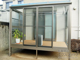 のテラス囲い・サンルーム サニージュ R型 床納まり ランマ無 積雪〜20cm対応 施工例