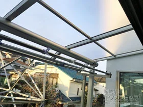 YKKAPのバルコニー屋根 ヴェクターテラス R型 屋根タイプ 単体 積雪～20cm対応 施工例