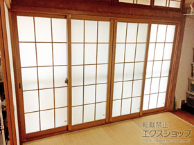 の二重窓（内窓） インプラス ダストバリア仕様 引違い窓 4枚建 施工例