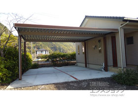 のカーポート テリオスポートIII 900 2台用 角柱4本柱 積雪〜30cm対応 施工例