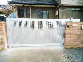 のカーゲート ラグード4型 片引きタイプ 手動 3514 施工例