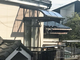 のバルコニー・ベランダ屋根 スピーネ R型 ルーフタイプ 単体 積雪〜20cm対応 施工例