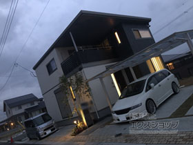 のカーポート ソリッドポート ワイド 積雪〜20cm対応 施工例