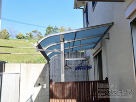 のテラス屋根 ヴェクターテラス R型 テラスタイプ 単体 積雪〜20cm対応 施工例