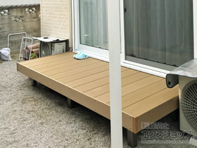 のウッドデッキ レストステージ 幕板納まり 施工例