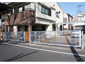 のカーゲート ラビーネM2型 ワイド 電動式 施工例