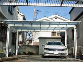 のカーポート エフルージュ ツイン 積雪〜20cm対応 施工例