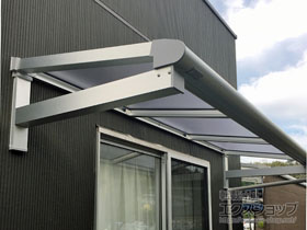 のテラス屋根 ヴェクターテラス F型 ルーフタイプ 単体積雪〜20cm対応 施工例