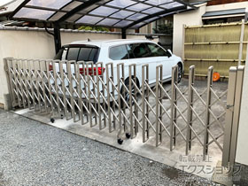 のカーゲート レイオス1型 ノンレール 片開き 46S 施工例