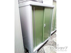 の物置・屋外倉庫 シンプリー 一般型 1100×515×1303（MJX-115C） MJX-115C-LG 施工例