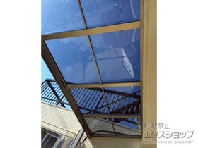 のテラス屋根 パワーアルファ F型 テラスタイプ 連棟 積雪〜30cm対応 施工例