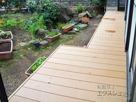 YKKAPのウッドデッキ リウッドデッキ 200 ※L字 施工例
