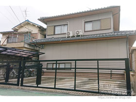 のカーゲート ラビーネ1型 ワイド 手動式 施工例