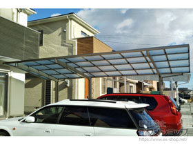 のカーポート ネスカR (ラウンドスタイル) 延長 積雪〜20cm対応 施工例