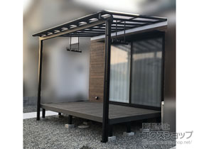 のテラス屋根 ヴェクターテラス F型 テラスタイプ 単体 積雪〜20cm対応 施工例