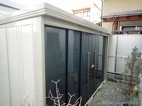 の物置・屋外倉庫 Mr.ストックマンダンディ 一般型 3600×1590×2110 ND-3615-Y-J 施工例