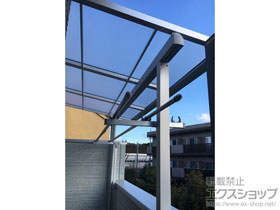 のバルコニー・ベランダ屋根 スピーネ F型 屋根タイプ 単体 積雪〜20cm対応 施工例