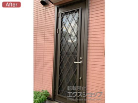 の玄関ドア リシェント 勝手口ドア PG仕様 ランマ無L C型 施工例