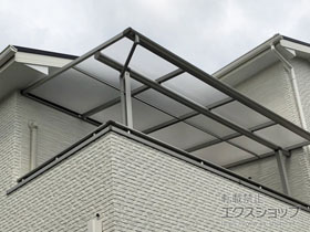 のバルコニー・ベランダ屋根 ヴェクターテラス F型 屋根タイプ 単体 積雪〜20cm対応 施工例