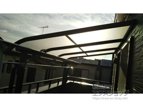 のバルコニー・ベランダ屋根 ヴェクターテラス R型 屋根タイプ 単体 積雪〜20cm対応 施工例