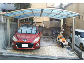 のカーポート レイナツインポートグラン 積雪〜20cm対応 施工例