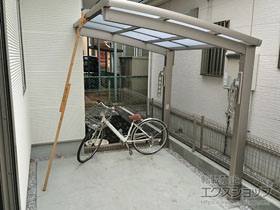 のサイクルポート・駐輪場 ネスカRミニ (ラウンドスタイル) 積雪〜20cm対応 施工例