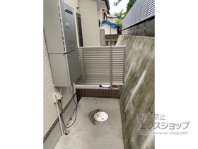 のフェンス・柵 ハイグリッドフェンスUF8型 フリーポールタイプ 施工例